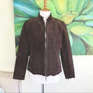 Charter club petite jacket genuine leather sz S